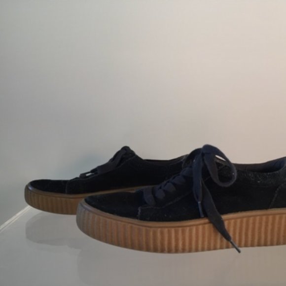 Holllly Creeper Platform Sneaker Black Suede - Picture 2 of 15